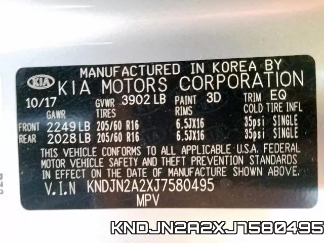 KNDJN2A2XJ7580495 фото 2