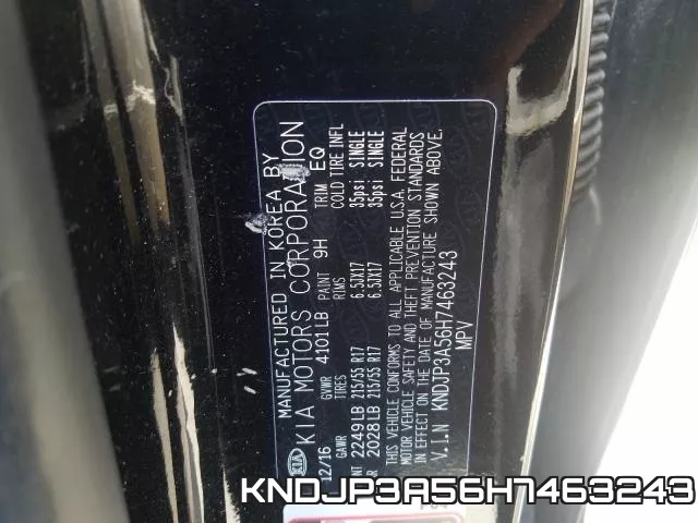 KNDJP3A56H7463243 фото 2