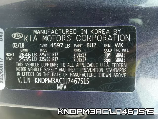 KNDPM3AC1J7467515 фото 2