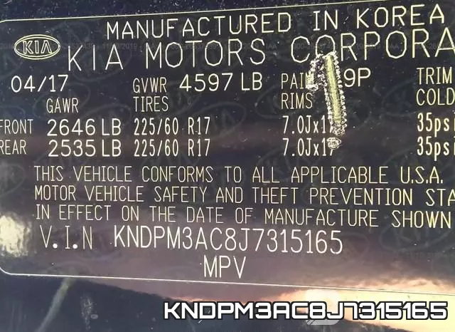 KNDPM3AC8J7315165 фото 10