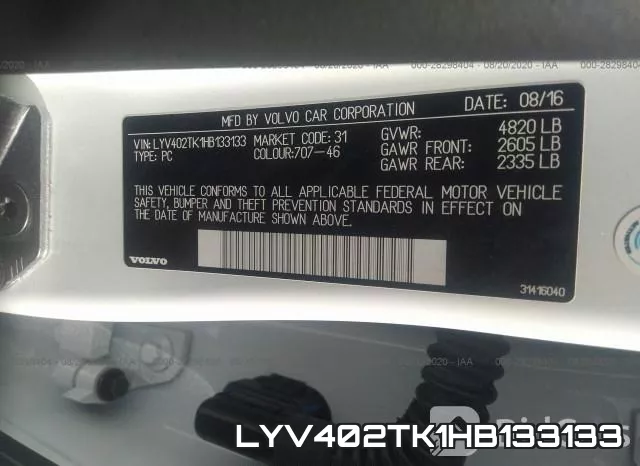 LYV402TK1HB133133 фото 10