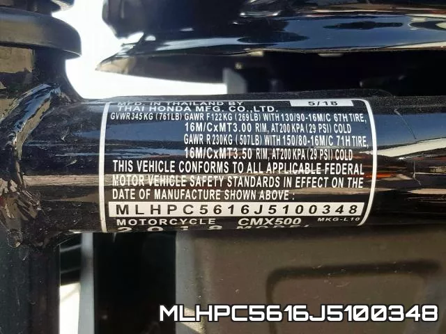 MLHPC5616J5100348 фото 2