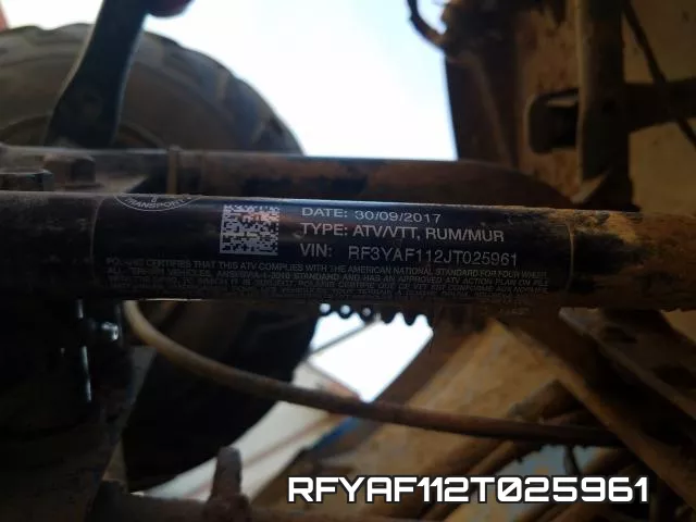RFYAF112T025961 фото 2