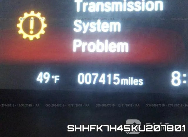 SHHFK7H45KU207801 фото 8