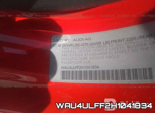 WAU4ULFF2H1041834 фото 10