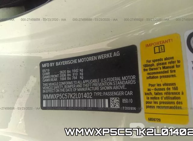 WMWXP5C57K2L01402 фото 10