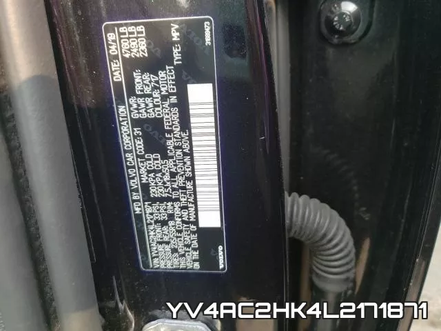 YV4AC2HK4L2171871 фото 2