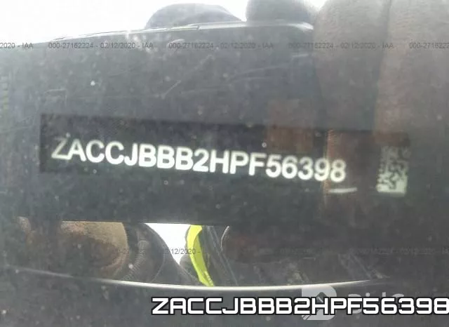 ZACCJBBB2HPF56398 фото 10