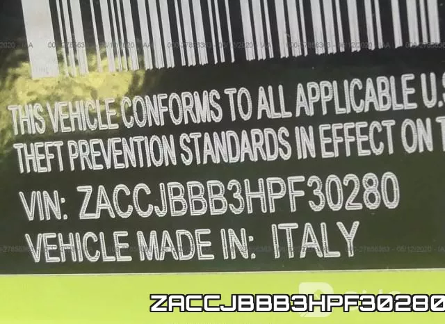 ZACCJBBB3HPF30280 фото 10