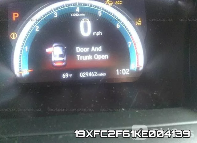 19XFC2F61KE004139 фото 8
