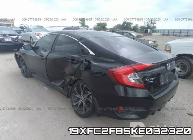 19XFC2F85KE032320 фото 4