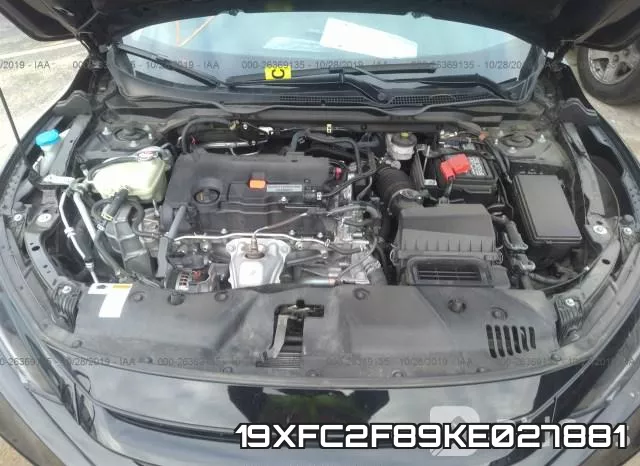 19XFC2F89KE027881 фото 2