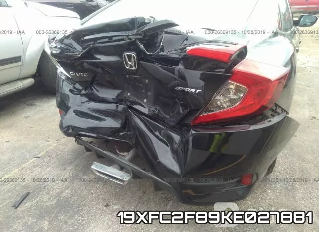 19XFC2F89KE027881 фото 7