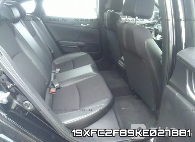 19XFC2F89KE027881 фото 9
