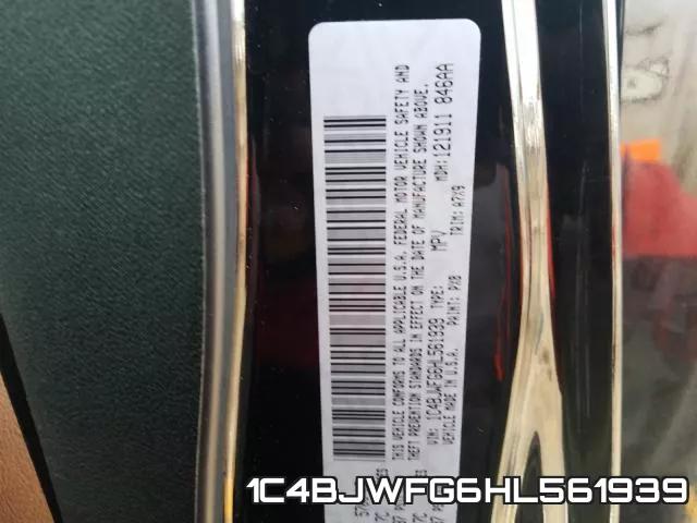 1C4BJWFG6HL561939 фото 2