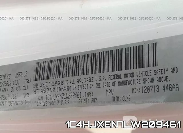1C4HJXEN7LW209461 фото 10