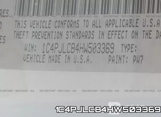 1C4PJLCB4HW503369 фото 10