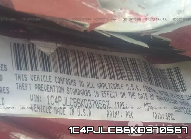 1C4PJLCB6KD370567 фото 10