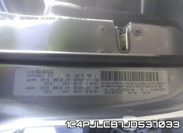 1C4PJLCB7JD537033 фото 10