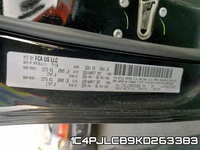 1C4PJLCB9KD263383 фото 2