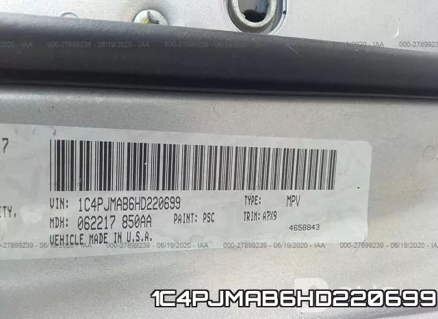 1C4PJMAB6HD220699 фото 10