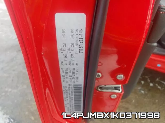 1C4PJMBX1KD371998 фото 2