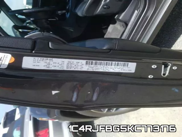 1C4RJFBG5KC773176 фото 2