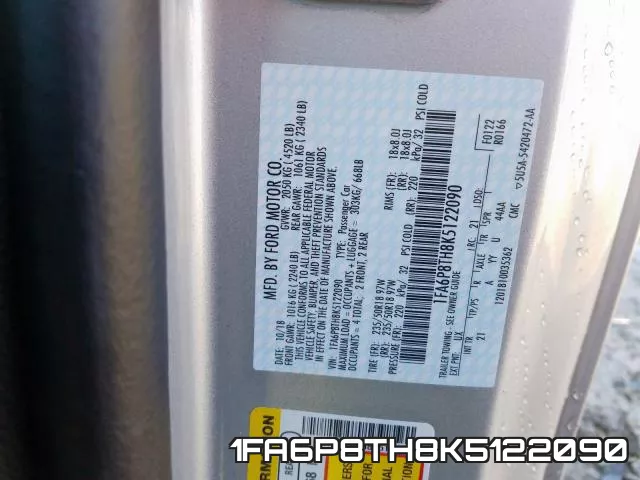 1FA6P8TH8K5122090 фото 2