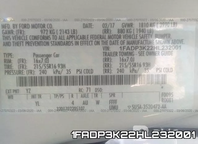 1FADP3K22HL232001 фото 10