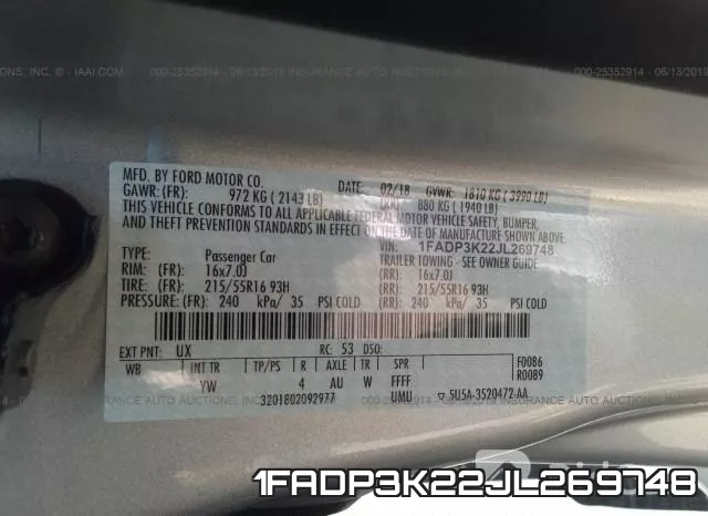 1FADP3K22JL269748 фото 10