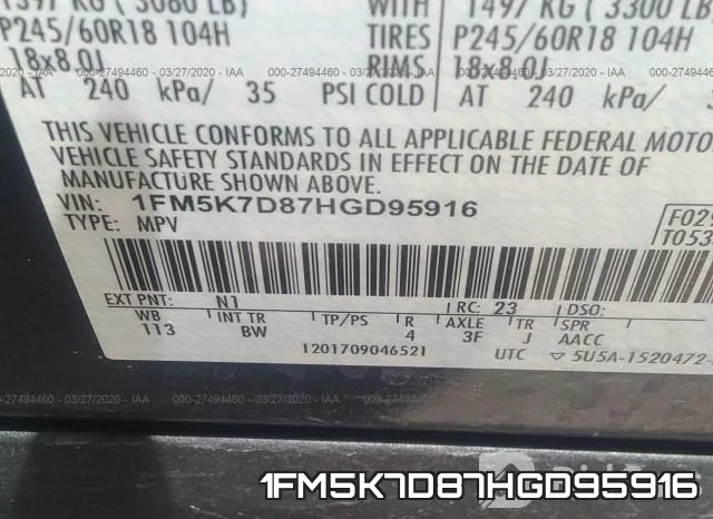1FM5K7D87HGD95916 фото 10