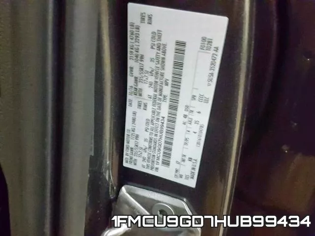 1FMCU9GD7HUB99434 фото 2