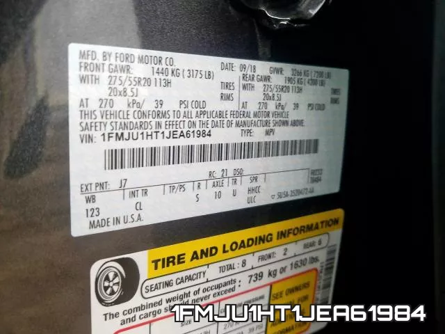 1FMJU1HT1JEA61984 фото 2