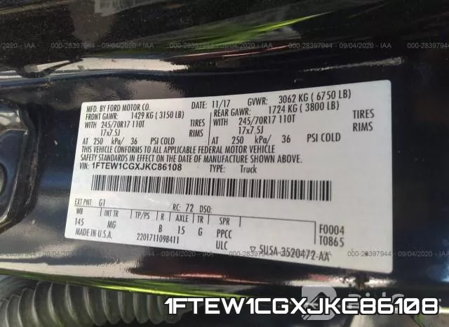 1FTEW1CGXJKC86108 фото 10