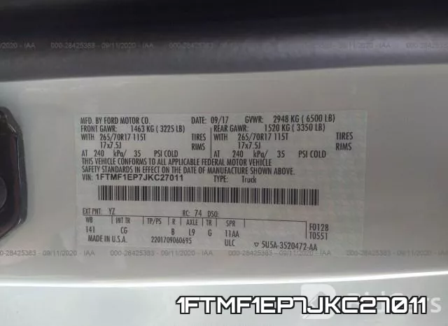 1FTMF1EP7JKC27011 фото 10