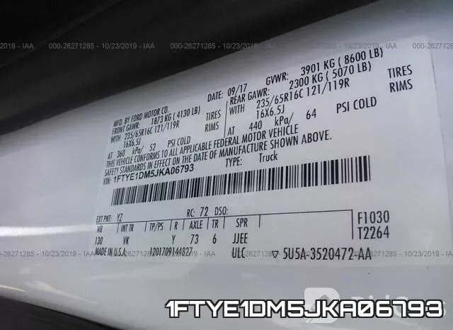 1FTYE1DM5JKA06793 фото 10