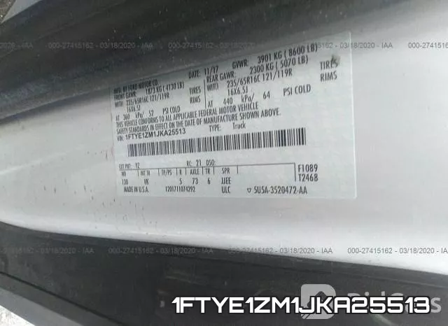 1FTYE1ZM1JKA25513 фото 10