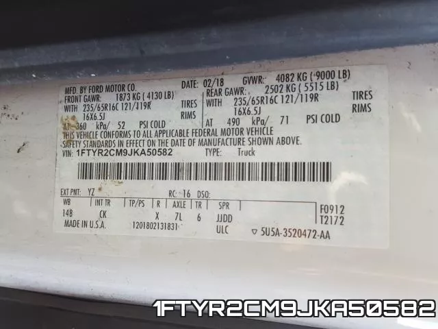 1FTYR2CM9JKA50582 фото 2