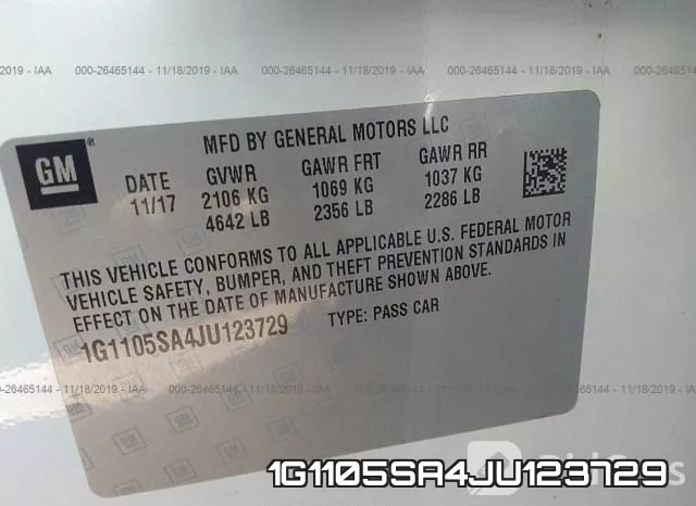 1G1105SA4JU123729 фото 10
