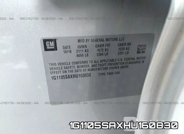 1G1105SAXHU160830 фото 10
