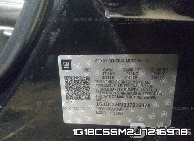1G1BC5SM2J7216978 фото 10