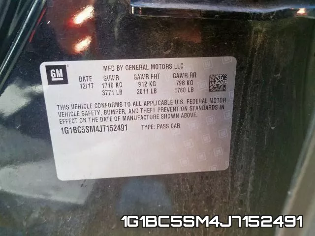 1G1BC5SM4J7152491 фото 2
