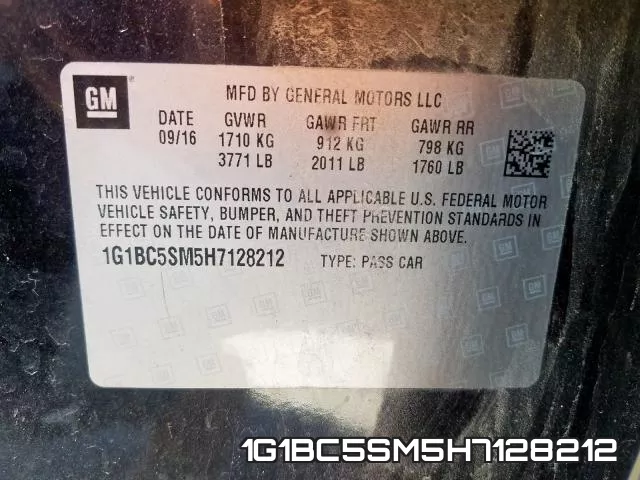 1G1BC5SM5H7128212 фото 2