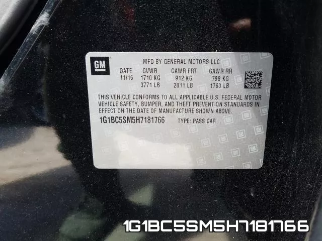 1G1BC5SM5H7181766 фото 2