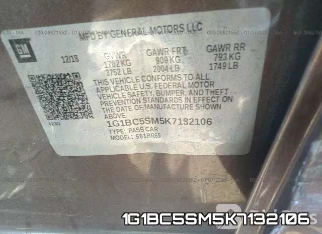 1G1BC5SM5K7132106 фото 10