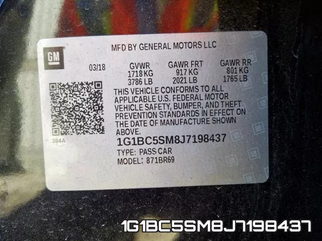 1G1BC5SM8J7198437 фото 2