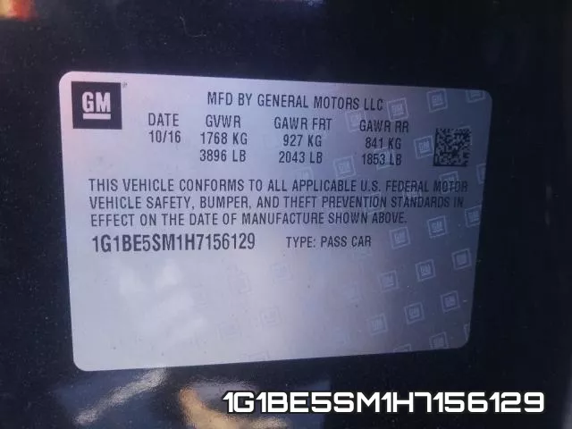 1G1BE5SM1H7156129 фото 2