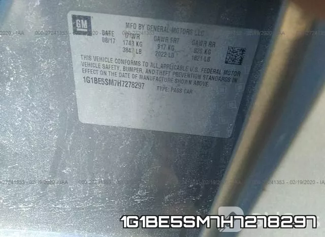 1G1BE5SM7H7278297 фото 10