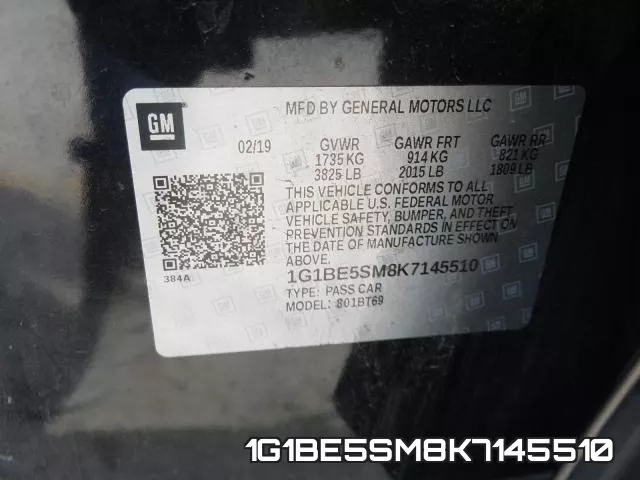 1G1BE5SM8K7145510 фото 2