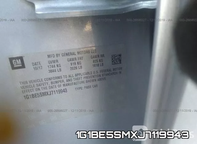1G1BE5SMXJ7119943 фото 10